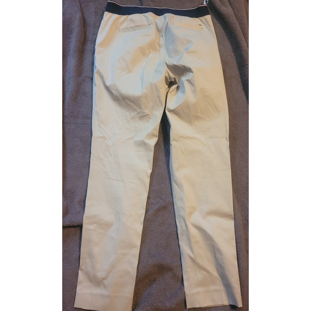 EUC Tommy Hilfiger Women's Slim Ankle Straight Leg Pants Khaki Stretch Size 2